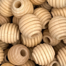 Load image into Gallery viewer, 1-1/4" Wooden Beehive Beads