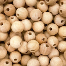 Load image into Gallery viewer, 1/2" (12mm) Round Wooden Beads