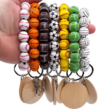 Load image into Gallery viewer, Sports Keychain Wristlet