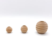 Load image into Gallery viewer, 1-1/4" Wooden Beehive Beads