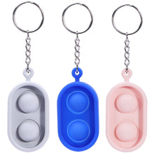 Load image into Gallery viewer, Clearance Fidget Popper Keychain - 2 Bubble