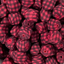 Load image into Gallery viewer, Plaid Print - 14mm Hexagon