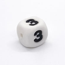 Load image into Gallery viewer, 12mm Silicone Number Beads