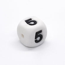 Load image into Gallery viewer, 12mm Silicone Number Beads