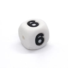 Load image into Gallery viewer, 12mm Silicone Number Beads