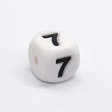 Load image into Gallery viewer, 12mm Silicone Number Beads