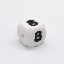 Load image into Gallery viewer, 12mm Silicone Number Beads