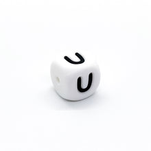 Load image into Gallery viewer, 12mm Silicone Letter Beads