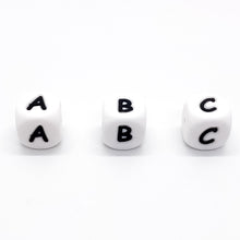 Load image into Gallery viewer, 12mm Silicone Letter Beads