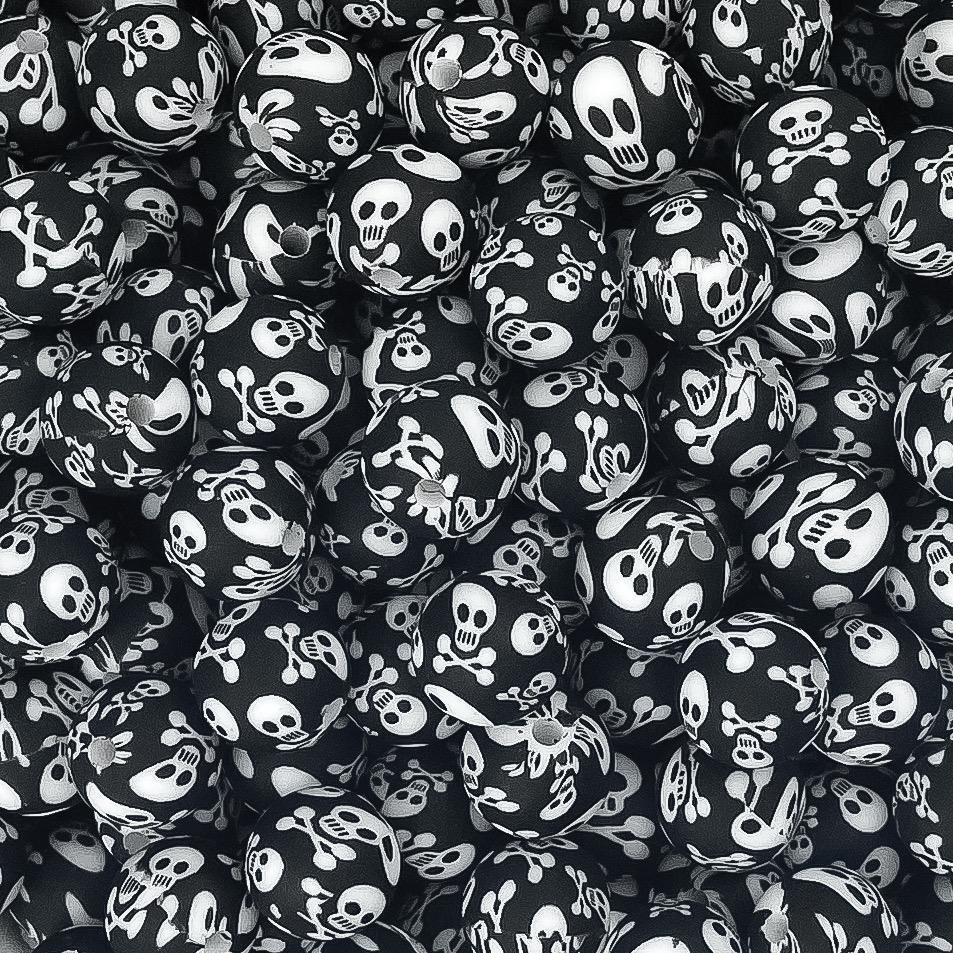 Skull Print Beads