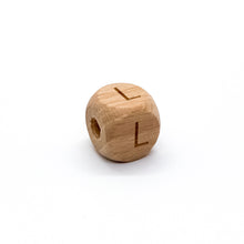 Load image into Gallery viewer, Natural Wood Letter Beads