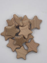 Load image into Gallery viewer, Wooden Star Beads