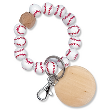 Load image into Gallery viewer, Engraved Sports Keychain Wristlet