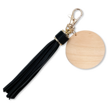 Load image into Gallery viewer, Engraved Key Ring with PU Leather Tassel