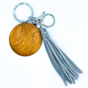 Key Ring with Suede Tassel