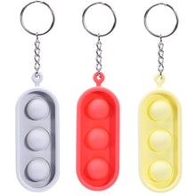 Load image into Gallery viewer, Clearance Fidget Popper Keychain - 3 Bubble