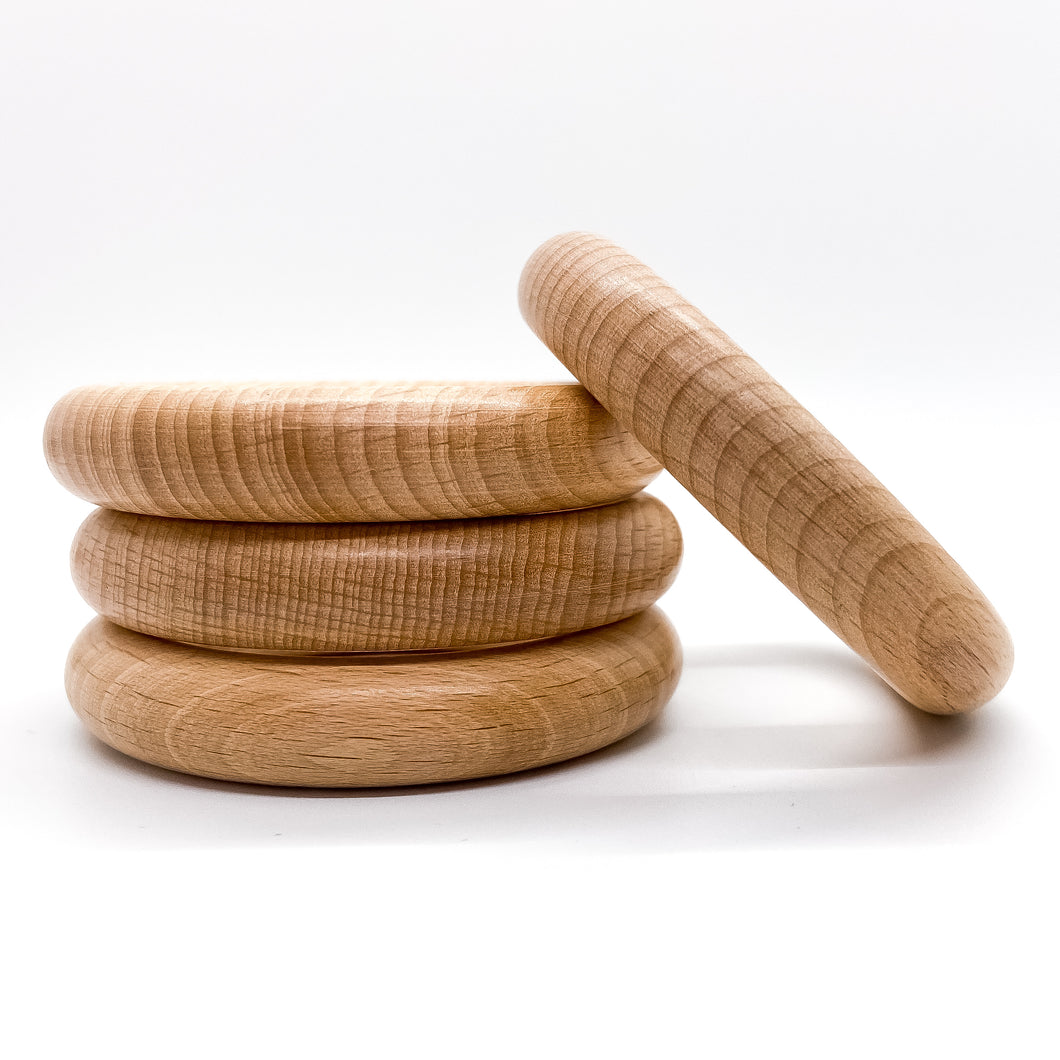 70mm (2.76 inches) Beech Wood Rings