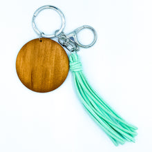 Load image into Gallery viewer, Key Ring with Suede Tassel