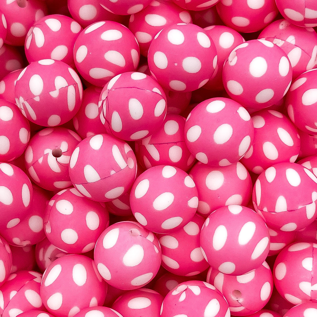Pink Polka Dot Print