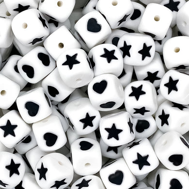 Heart/Star Cube Beads