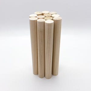 1/2" Dowel Rod for Wooden Rattles