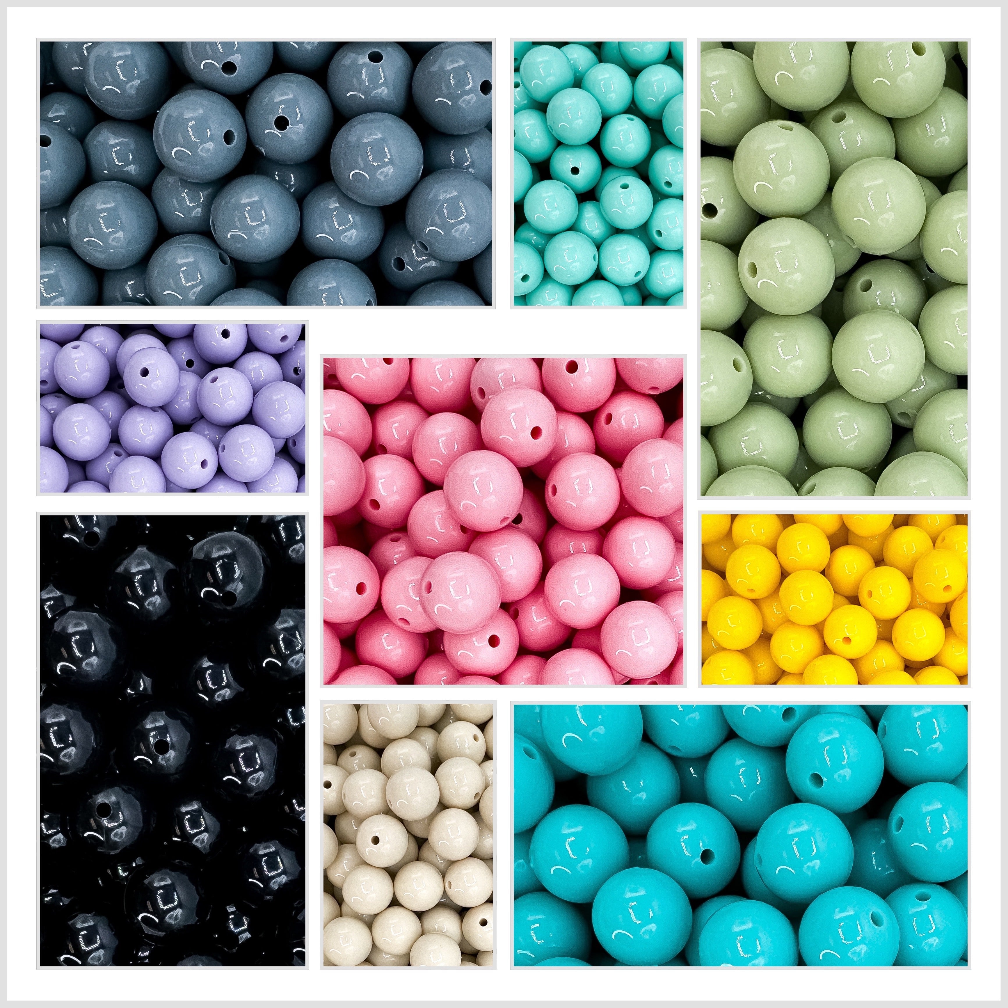 19 mm Silicone Teething Beads - American Felt & Craft