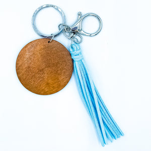 Key Ring with Suede Tassel