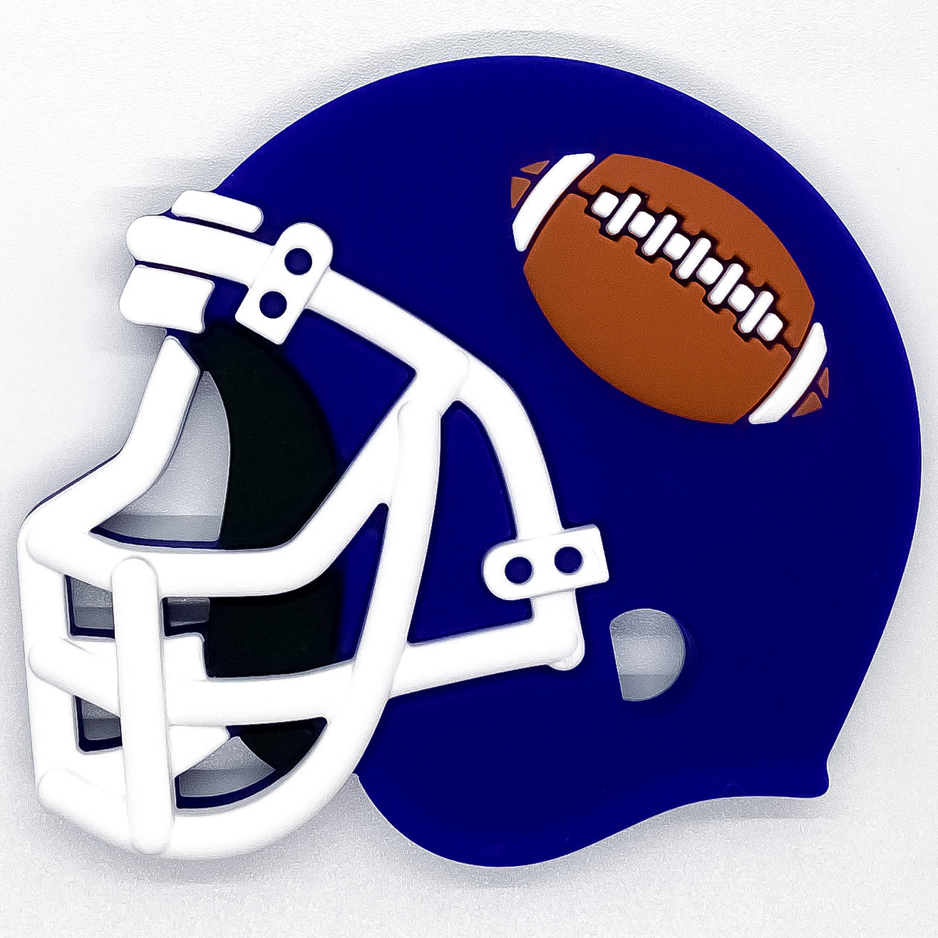 navy blue football helmet