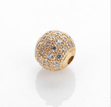 Load image into Gallery viewer, 12mm Pave Rhinestone Beads