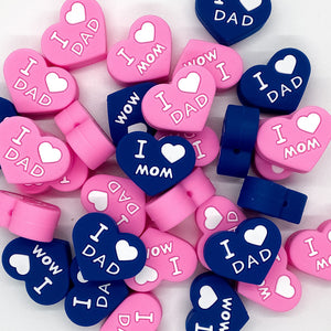 I Heart Mom/Dad Beads