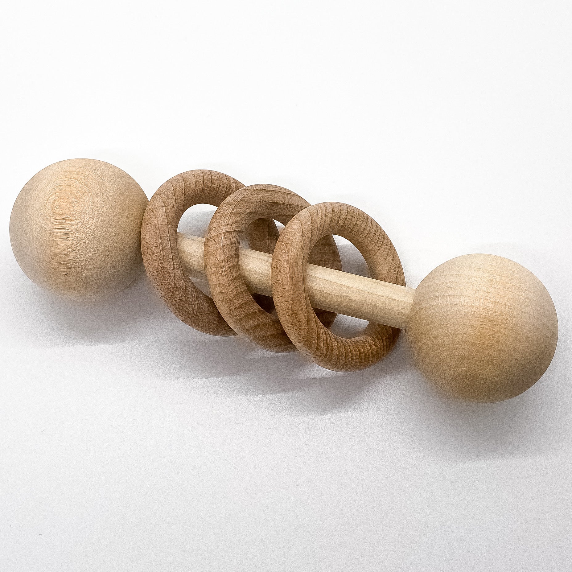Wooden Rattle Ends / Dowel Caps (Set of 2) – American Teething and
