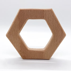 Beech Wood Hexagon Teether