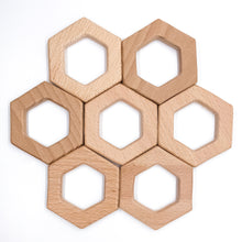 Load image into Gallery viewer, Custom Engraved Hexagon Teether