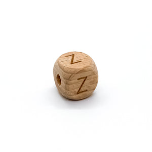 Natural Wood Letter Beads